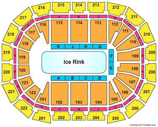 AO Arena Dancing on Ice Seating Chart